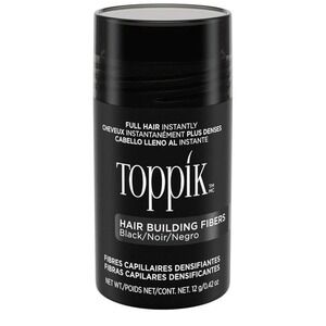 Toppik Hair Building Fibers Black 12g Thinning Hair Concealer for Fuller Hair